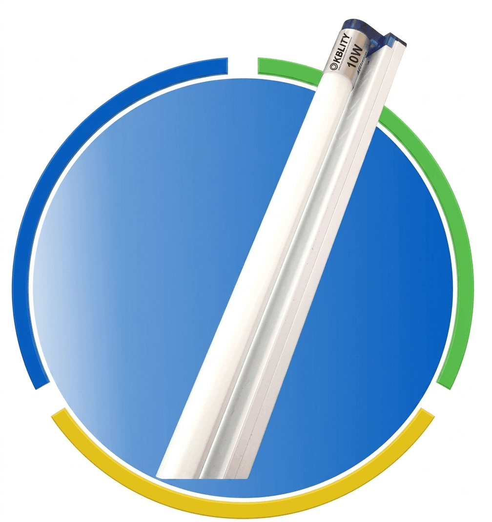 VNLITE LED BỘ TUBE T8 THỦY TINH 1.2M 20W 7000K